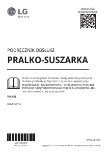Instrukcja LG F4D37952W Pralko-suszarka