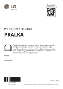 Instrukcja LG F2W9S902W Pralka