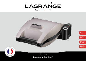 Handleiding Lagrange 019142 Premium Wafelijzer