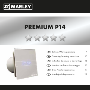 Bruksanvisning Marley Premium P14 Fläkt