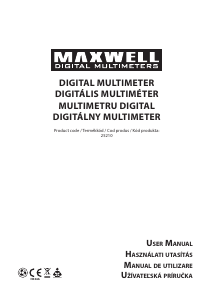 Handleiding Maxwell MX-25210 Multimeter