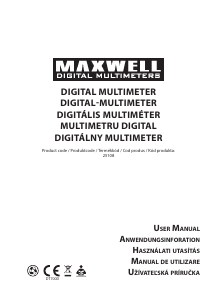 Használati útmutató Maxwell MX-25108 Multiméter