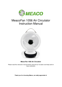 Manual Meaco 1056 Fan