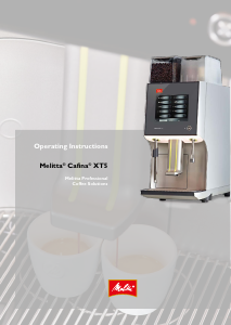 Manual Melitta Cfina XT5 Coffee Machine
