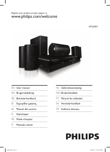 Manual Philips HTS3551 Home Theater System