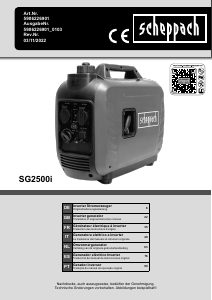 Manuale Scheppach SG2500i Generatore