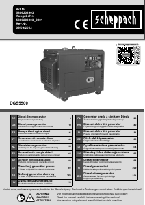 Rokasgrāmata Scheppach DGS5500 Ģenerators