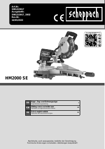 Manual Scheppach HM2000 SE Mitre Saw