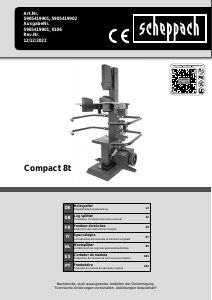 Manual de uso Scheppach Compact 8t Cortadora de troncos