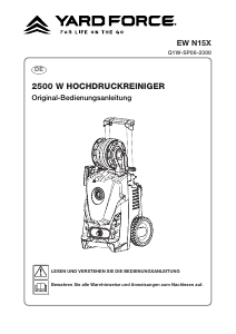 Bedienungsanleitung Yard Force EW N15X Hochdruckreiniger