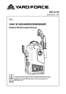 Bedienungsanleitung Yard Force EW U11B Hochdruckreiniger