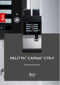 Handleiding Melitta Cafina CT8-F Koffiezetapparaat