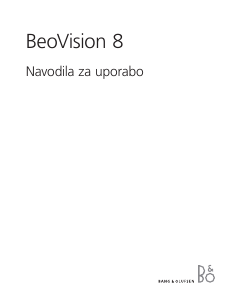 Priročnik Bang and Olufsen BeoVision 8 LCD-televizor