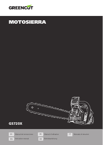 Manuale Greencut GS720X Motosega