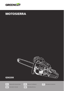 Manual de uso Greencut GS620X Sierra de cadena