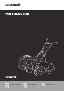 Manual de uso Greencut GTC220XE Cultivador