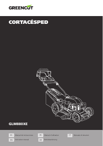 Manual de uso Greencut GLM880XE Cortacésped