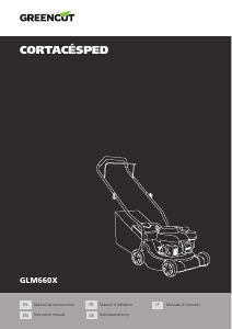 Manual de uso Greencut GLM660X Cortacésped