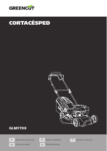 Manual de uso Greencut GLM770X Cortacésped