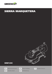 Manual de uso Greencut SRM120C Sierra de desplazamiento