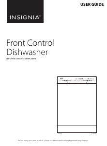 Manual Insignia NS-DWRF2SS3 Dishwasher