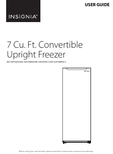 Manual Insignia NS-UZ70WH4 Freezer
