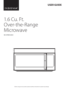 Manual Insignia NS-OTRB16SS3 Microwave