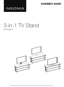 Manual Insignia NS-HFTVS3N175 TV Bench