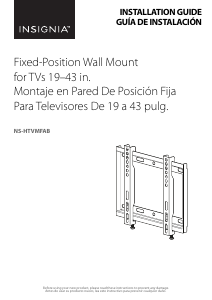 Manual Insignia NS-HTVMFAB Wall Mount