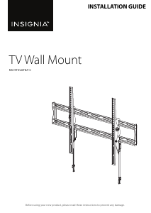 Manual Insignia NS-HTVLGTILT-C Wall Mount