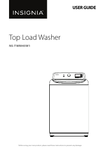 Manual Insignia NS-TWM45W1 Washing Machine