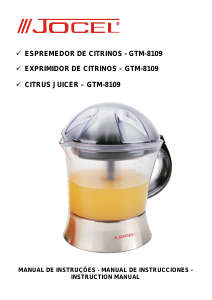Manual Jocel GTM-8109 Citrus Juicer