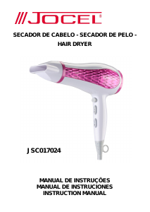 Manual Jocel JSC017024 Secador de cabelo