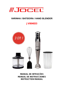 Manual Jocel JV004833 Hand Blender