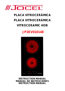 Manual Jocel JP2EV010148 Hob