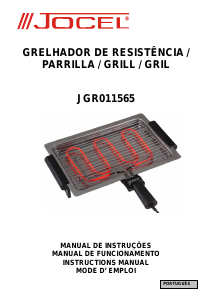 Manual Jocel JGR011565 Grelhador de mesa