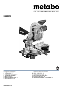 Manual de uso Metabo KS 305 M Sierra de inglete