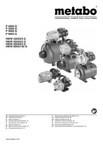 Manual Metabo HWW 3300/25 G Water Pump