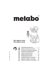 Handleiding Metabo TPS 14000 S Combi Waterpomp