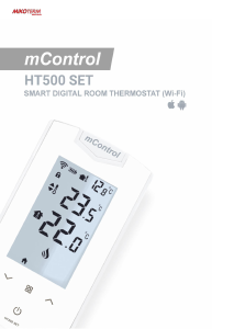 Handleiding Mikoterm HT 500 mControl Thermostaat