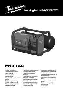 Bedienungsanleitung Milwaukee M18 FAC-0 Kompressor