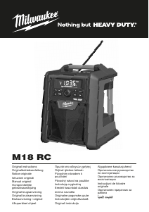 Návod Milwaukee M18 RC-0 Rádio