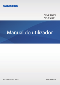 Manual Samsung SM-A320FZKNTPH Galaxy A3 Telefone celular