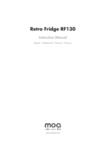 Manual Moa RF130W Refrigerator