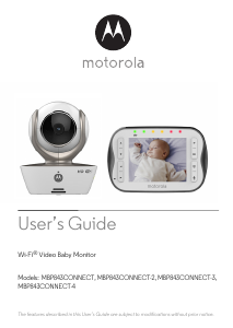 Manual Motorola MBP843CONNECT Baby Monitor