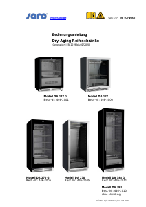Bedienungsanleitung Saro DA 270 G Reifschrank