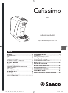 Instrukcja Saeco HD 8602 Cafissimo Ekspres do kawy