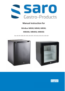 Manual Saro MB 30 G Refrigerator
