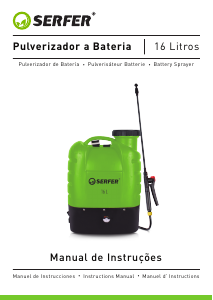 Manual Serfer 3701-16 Pulverizador para jardim