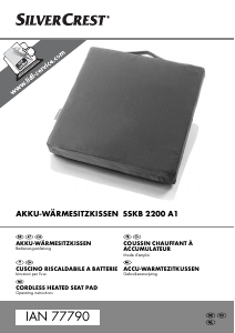 Manuale SilverCrest SSKB 2200 A1 Pad riscaldanti